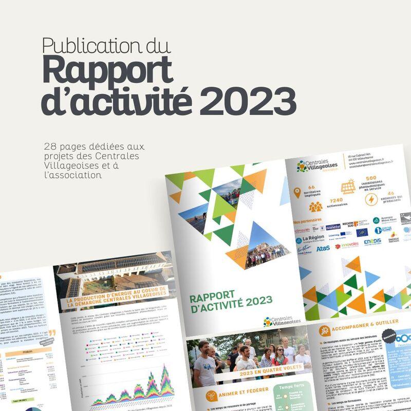 Publication du rapport d'activité 2023 update
